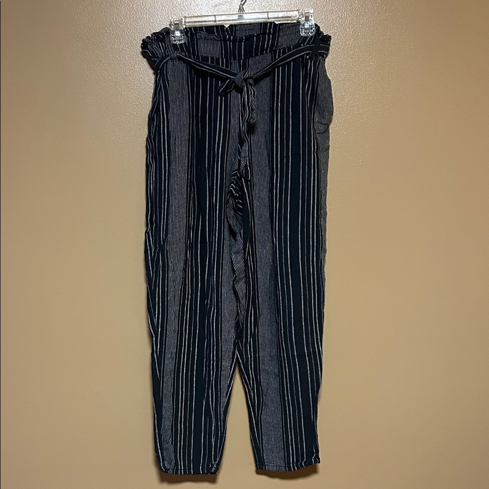 Maurice’s Women’s Paperbag Striped Pants with tie